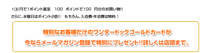 詳しくは店頭まで。